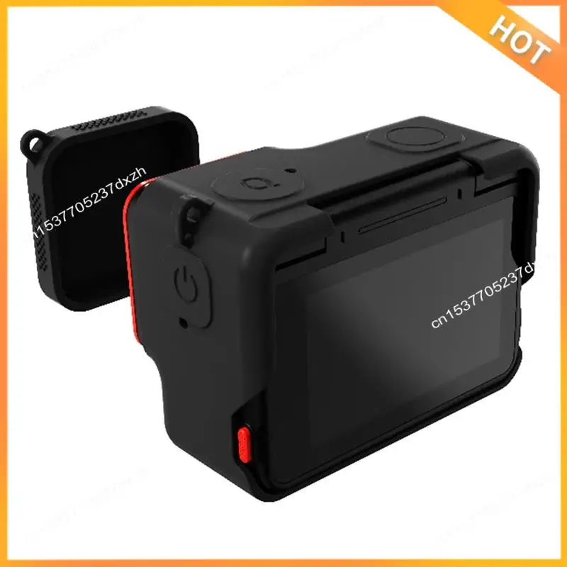 

A43M For Insta360 Ace Pro Body Cover Silicone Protective Cover Lens Cover Protective Case Anti-Collision Cover Cage B Dur