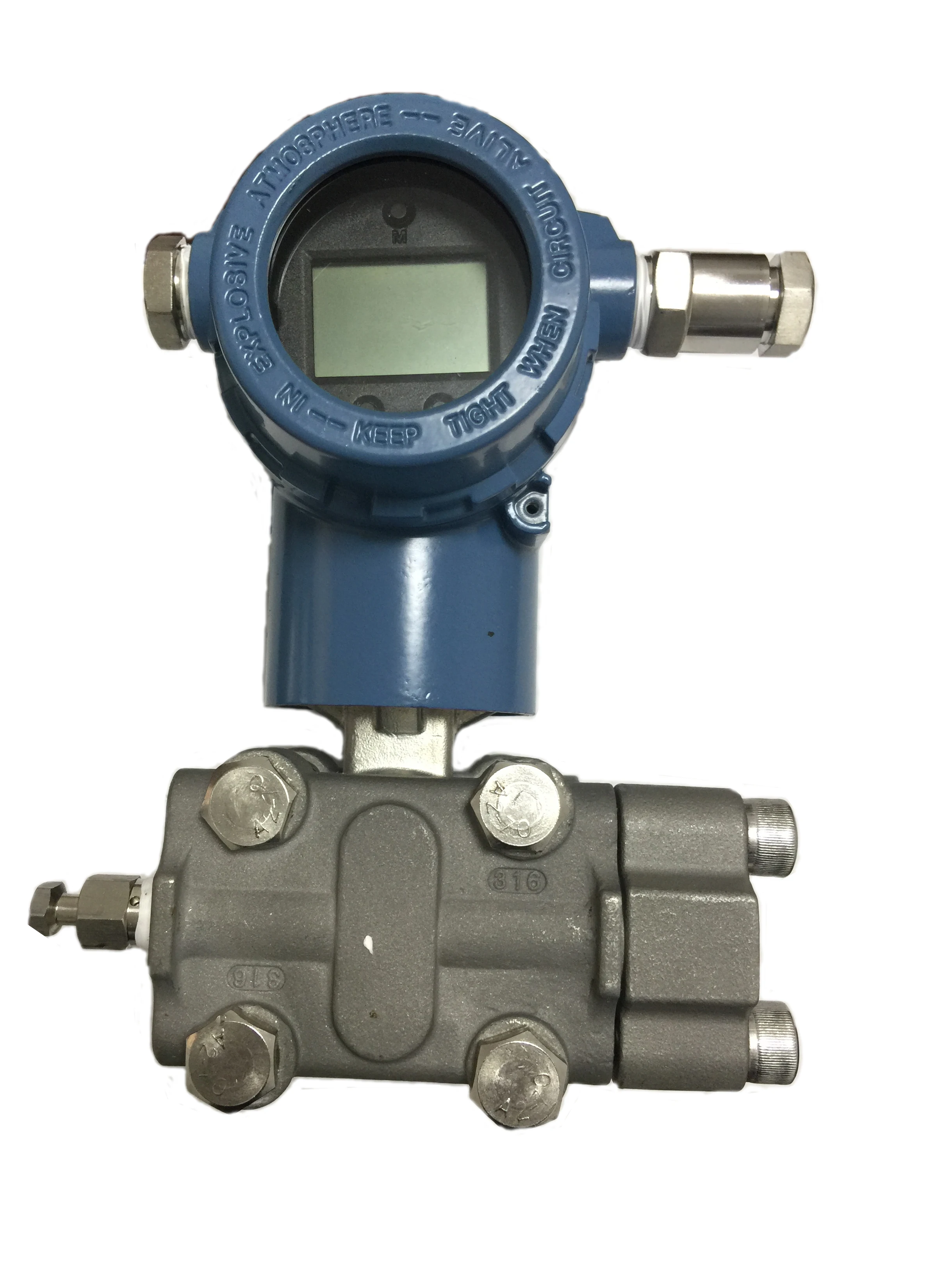 Metal Capacitive HART 0.2%FS Gauge Differential Pressure Transmitter