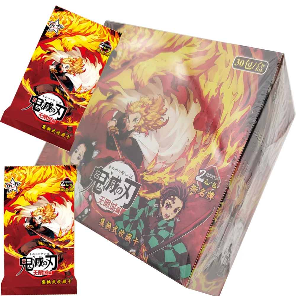 

Fantasy Adventure Anime Demon Slayer Celebrity Periphery Cards Cartoon Protagonist Practical Exquisite Cards Kids Surprise Gifts