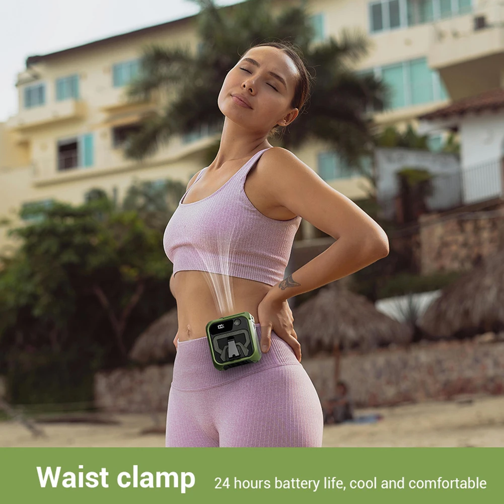 Portable Fan Handsfree Personal-Body Fan For Outdoor Jobsites