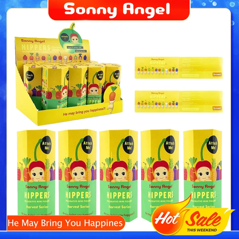 Sonny Angel กล่องตาบอดสัตว์ผลไม้ของเล่นตกแต่ง Mini Action Figures ตุ๊กตาอะนิเมะ Hipper Angels คริสต์มาสฮาโลวีน