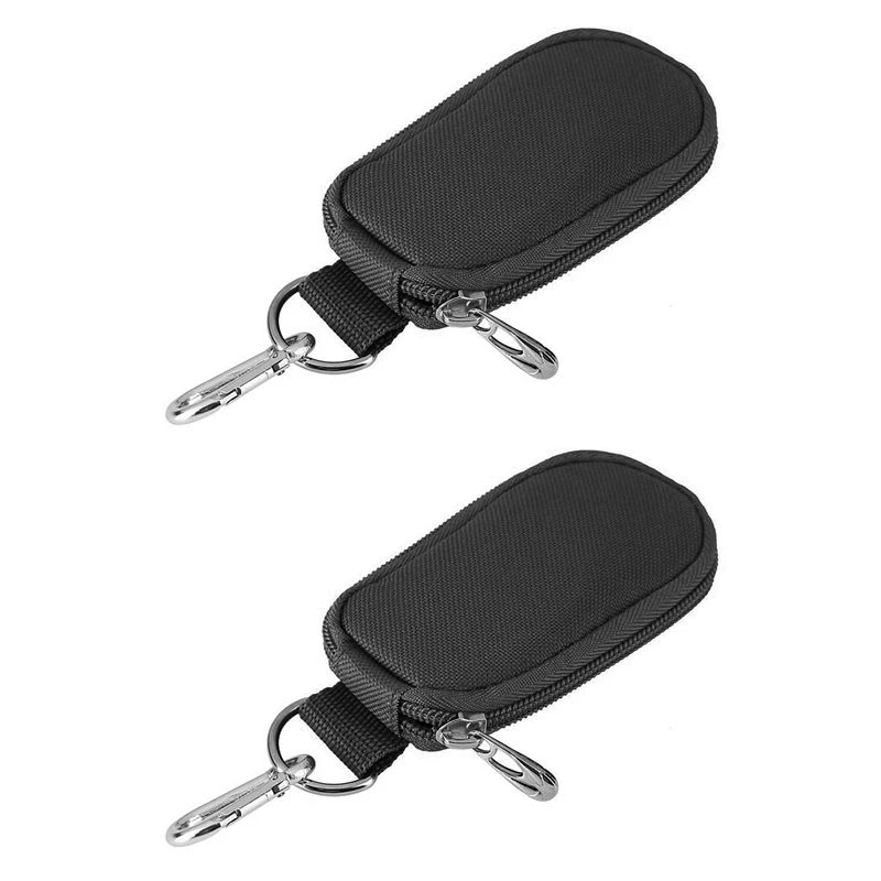 Hot kf-2X Essential Oil Storage Bag, Key Chain Style Travel Bag Essential Oil Carrying Case Bag 10 Bottles For 2/ML Black