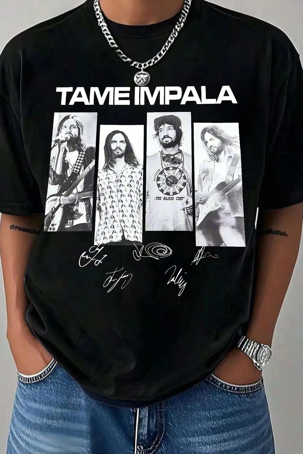 Summer Hot Sale Fashion 2026 Tame Impala Graphic T-shirt Y2K Men Women Cotton T-shirt Casual Short Sleeve Round Neck T-shirt