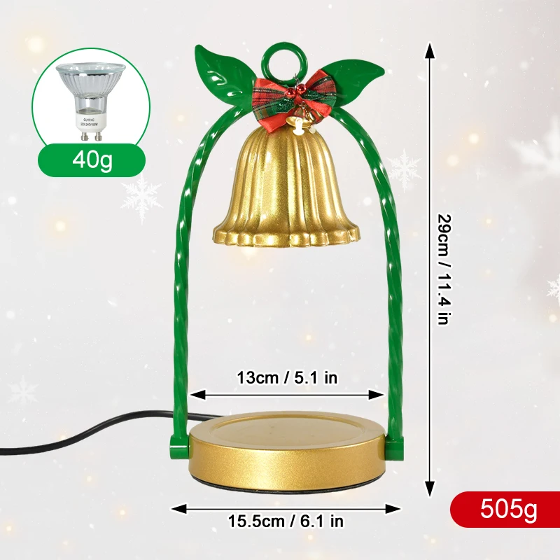 1Pcs Pack Electric Dimmable Candle Warmer Lamp Candlestick Holder with Metal Stand for Christmas Gift Home Decor Hu