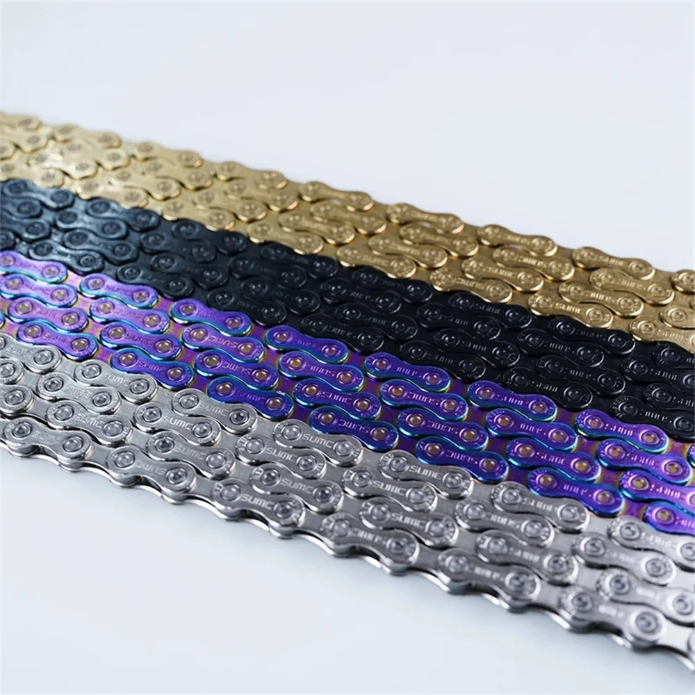 NEW SUMC/YBN Bike Chains 8S 9S 10S 11S 12S,114L/120L Chains,11 Speed MTB Road Bike Chain for Campagnolo LTWOO SENSAH ZR-CH