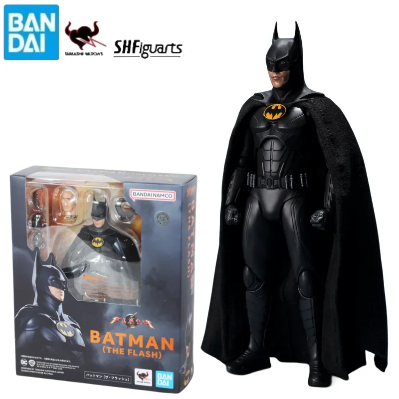 

Original Bandai Shfiguarts The Flash (2023) Michael Keaton Batman Bruce Wayne Anime Figure Toys Genuine Shf Action Figurine Gift