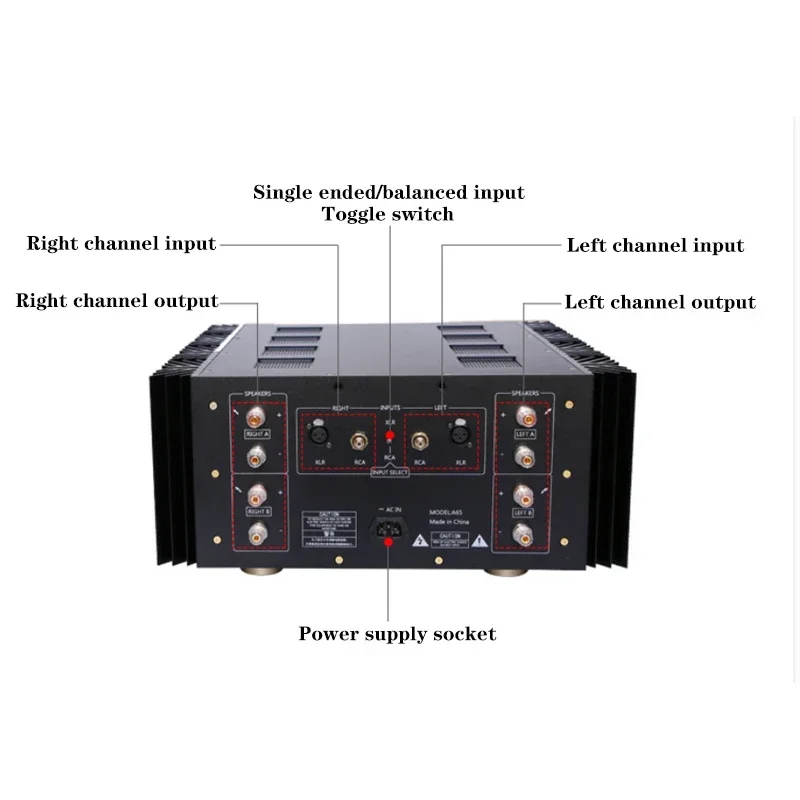 130w*2 Accuphase A65 Line 2-channel Class A Amplifier High Power RCA Balanced XLR Input Vu Meter High-end HIFI Amplifier Audio