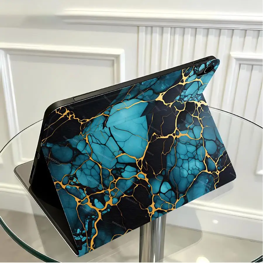 Dark Bubble Pattern With Pencil Holder Case for Xiaomi Redmi Pad SE K Pad 8.8 9.7 12.4 Inch Pad 5 6 7 8 Pro Pad 6s Pro 7 Ultra 5