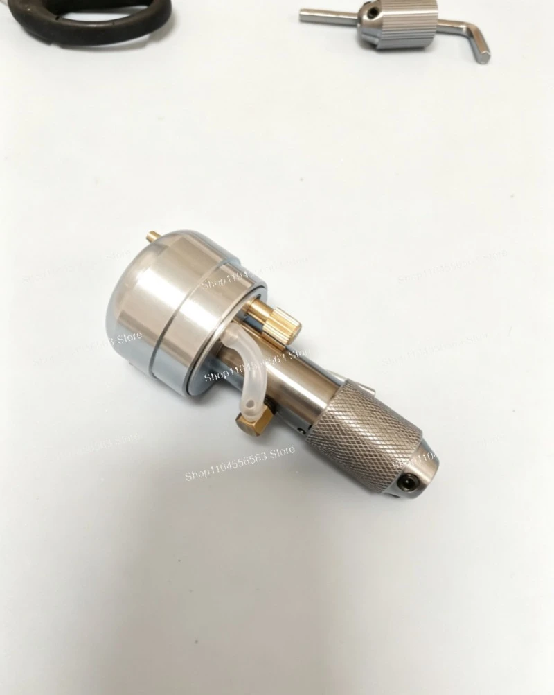 Pneumatic Push Knife, Metal Engraved Lindsay Engraved Handle, Gold Engraved Handle, Standard Head Changeable Hand Control Model