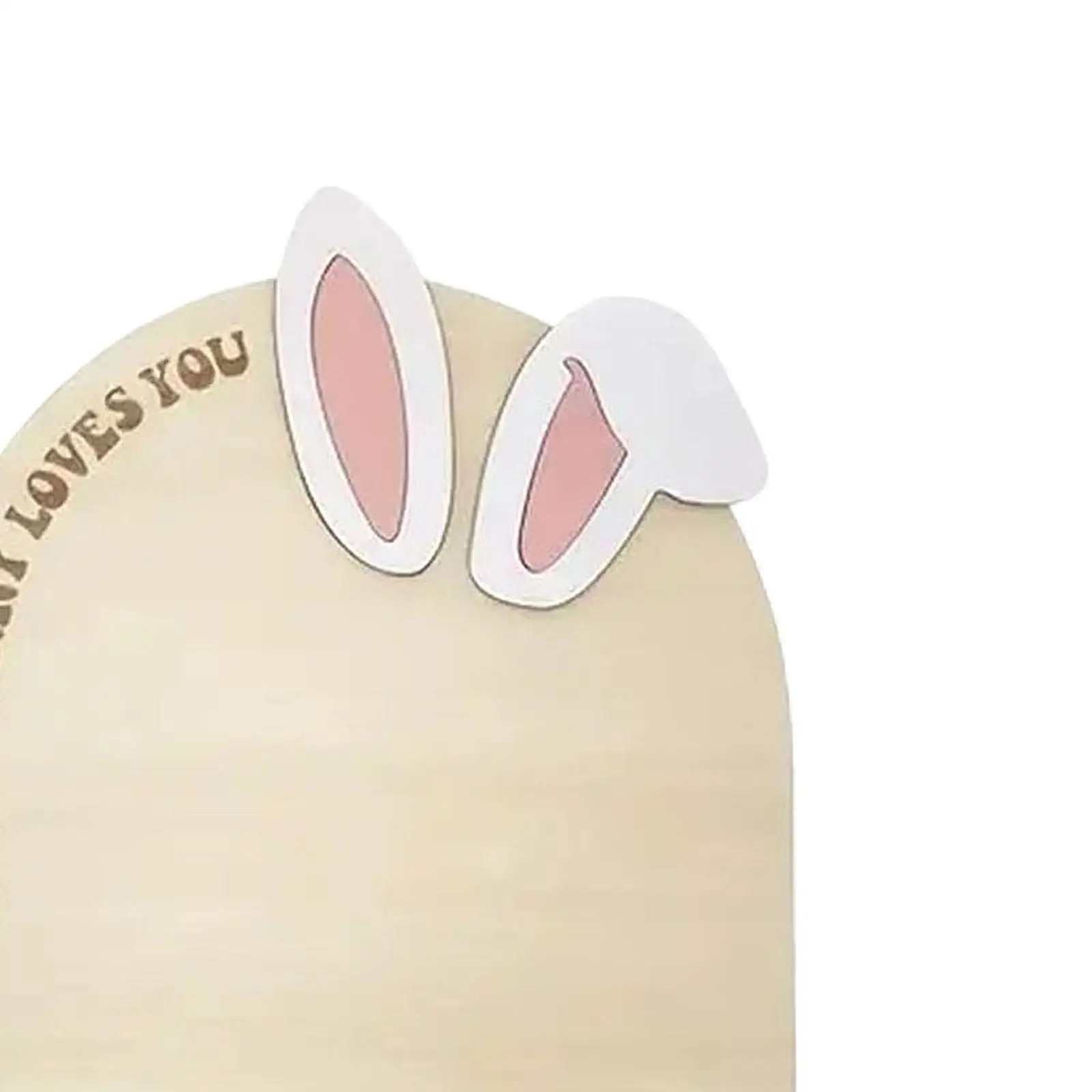 Wooden Baby First Easter DIY Footprint Sign Party Supplies Some Bunny Loves You Keepsake Holiday Ornament My First Easter Craft
