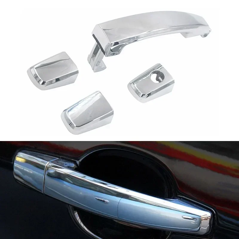 Car Exterior Chrome Door Handle Trim Cover Lid For Vauxhall Opel Antara 07-15 Chevrolet Captiva 2008-2015