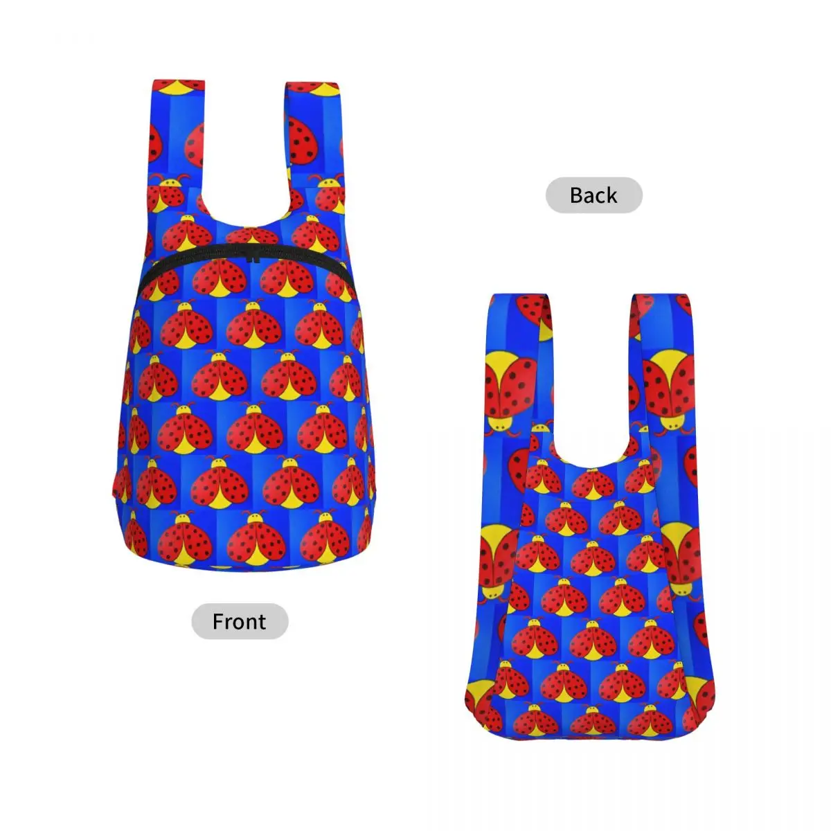 Ladybug Backpack Student Storage BookBag Kids School Bag Laptop Shoulder Bags for Boys Girls
