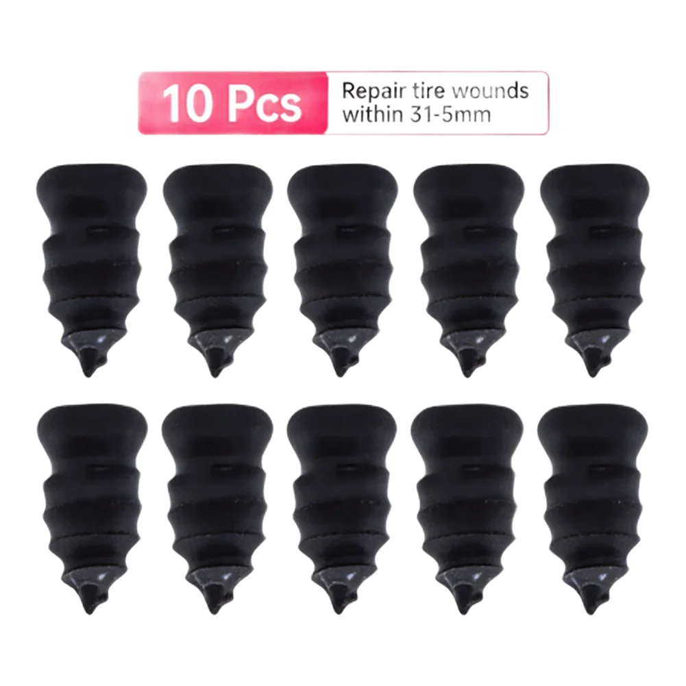 Car Tire Repair Nails Kit 21Pcs Rubber Screws for Motorcycles Trucks Buses Suitable for Tubeless Tires Comes with Storage Box