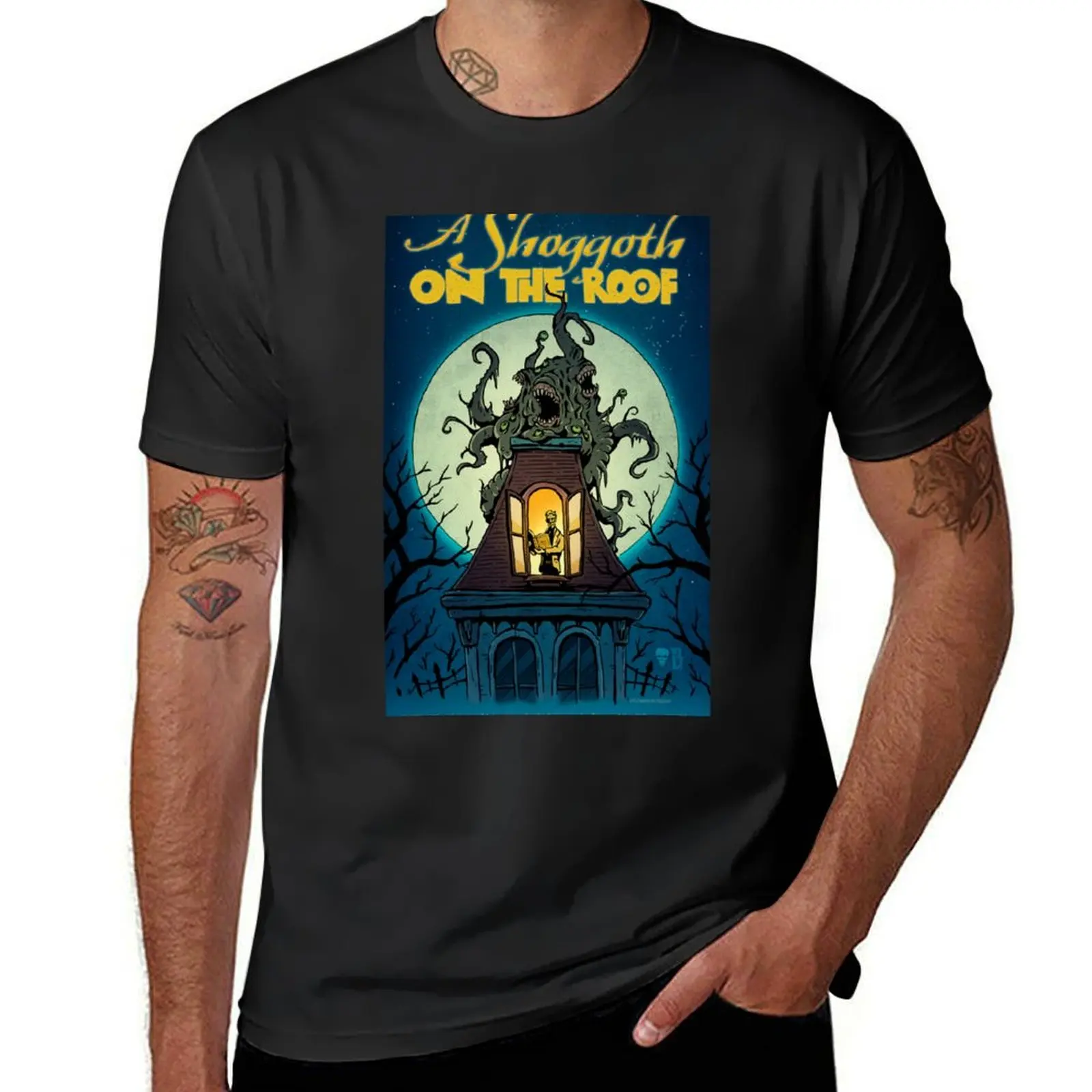 A Shoggoth on the Roof T-Shirt customizeds blacks men t shirt