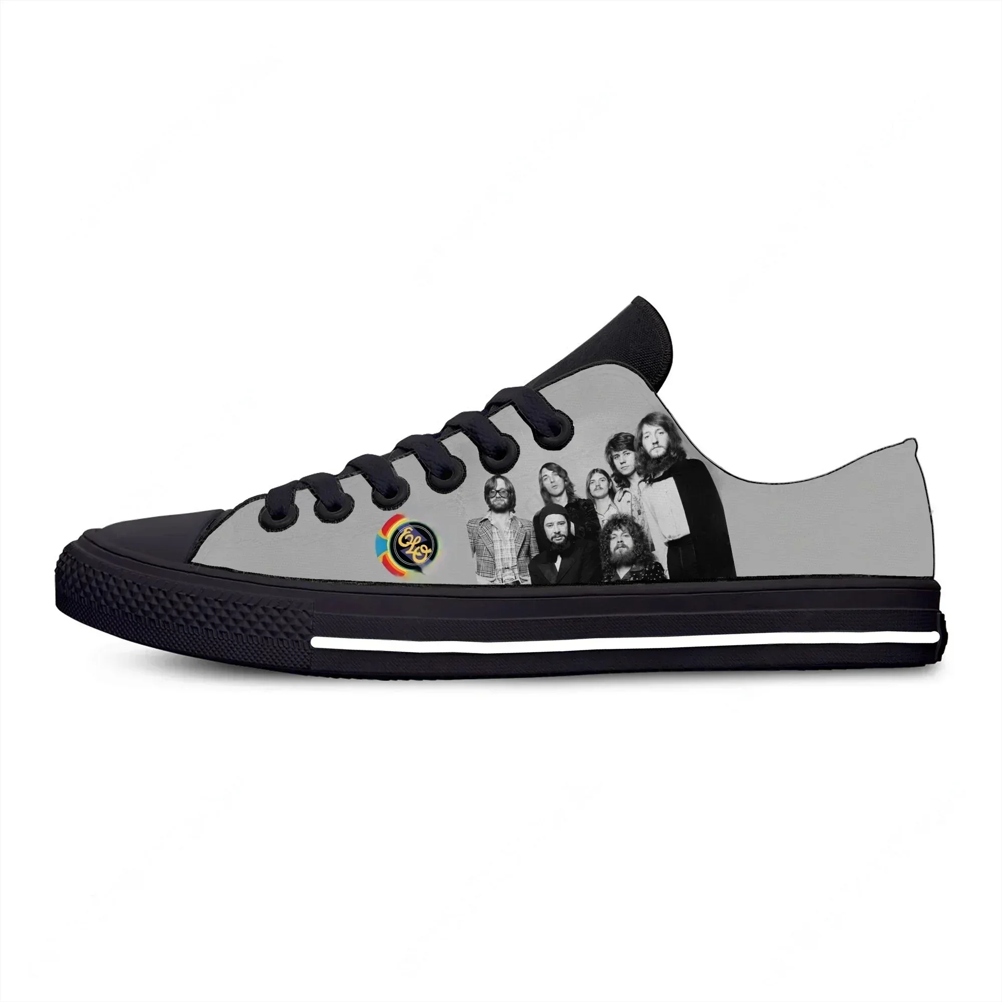 ELO Low Top Sneakers Mens Womens Teenager Electric Light Orchestra Casual Shoes Canvas Running Shoes 3D Print Lightweight shoe