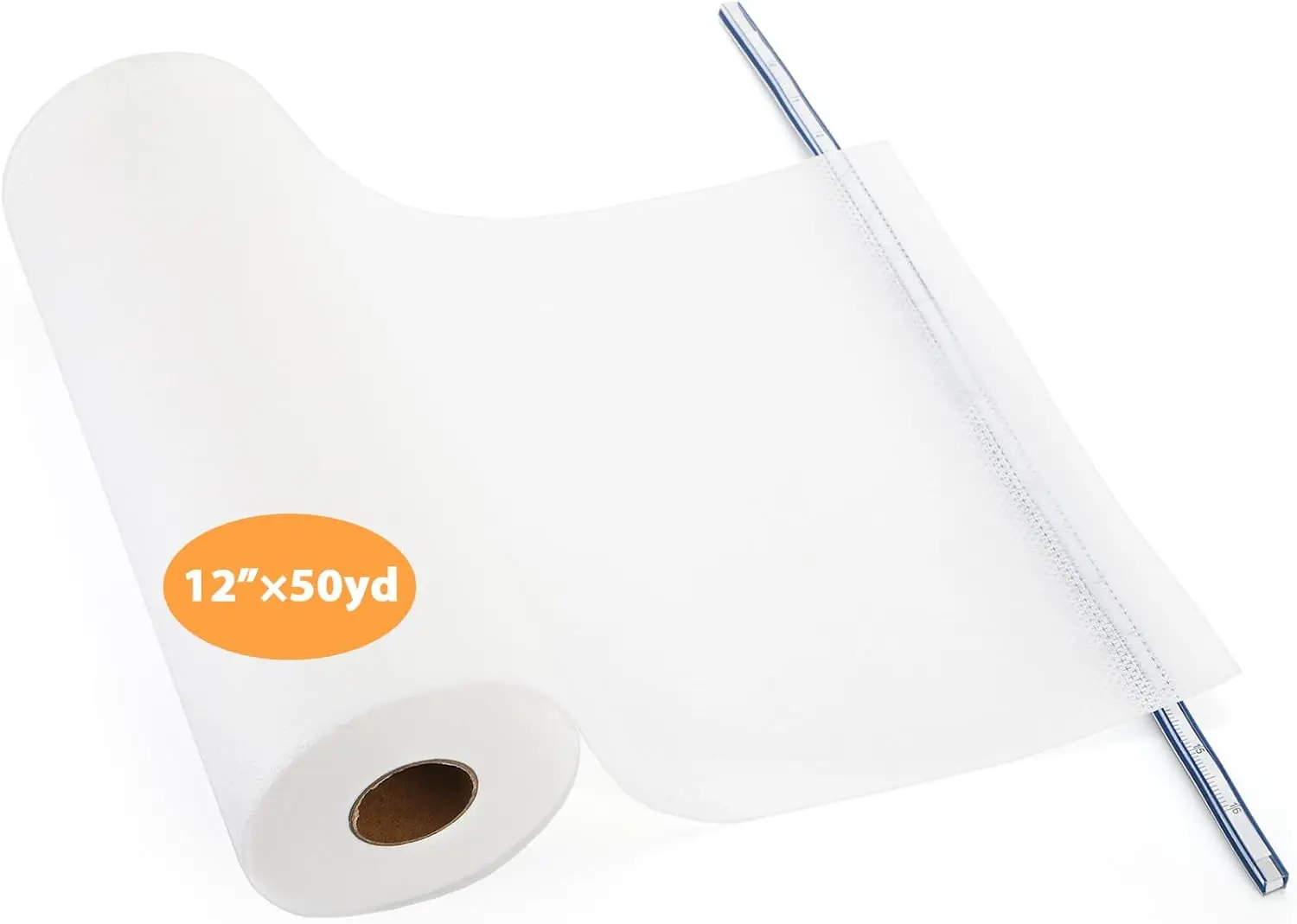 

No Show Mesh Embroidery Stabilizer 12"" X 50 Yard, 1.5 Oz Light Weight Cut Away Invisible Embroidery Backing Stabilizer For