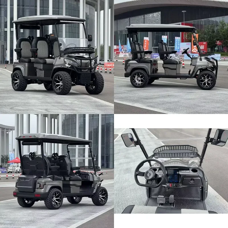 2025 New 60V 72V Lithium Battery Electric Golf Cart for Club Car 3-4 Seats DOT CE Certified