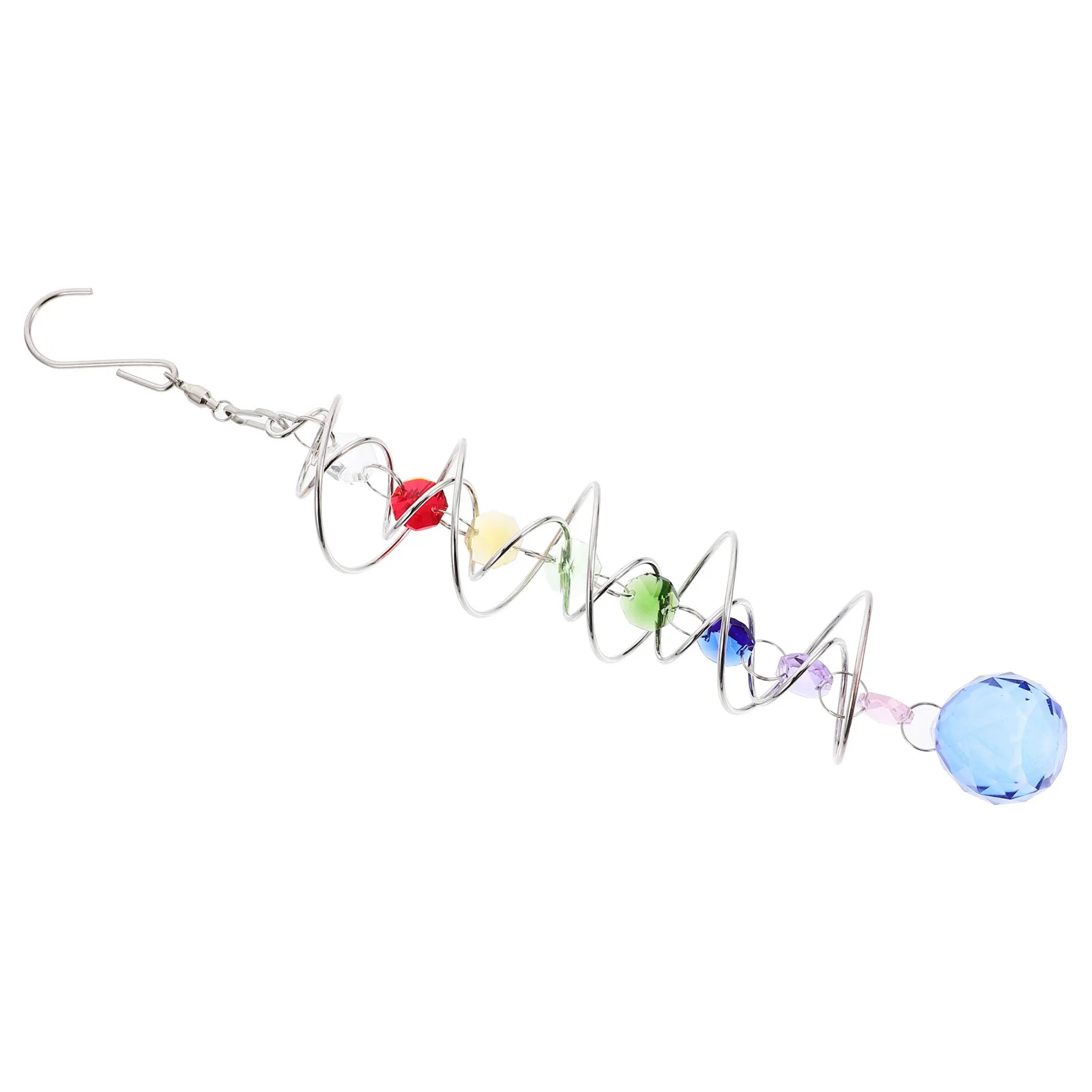 

Double Helix Ring Garden Hanging Eternal Crystal Ball Rainbow Catcher Sun Catchers Crystal Prism Decoration