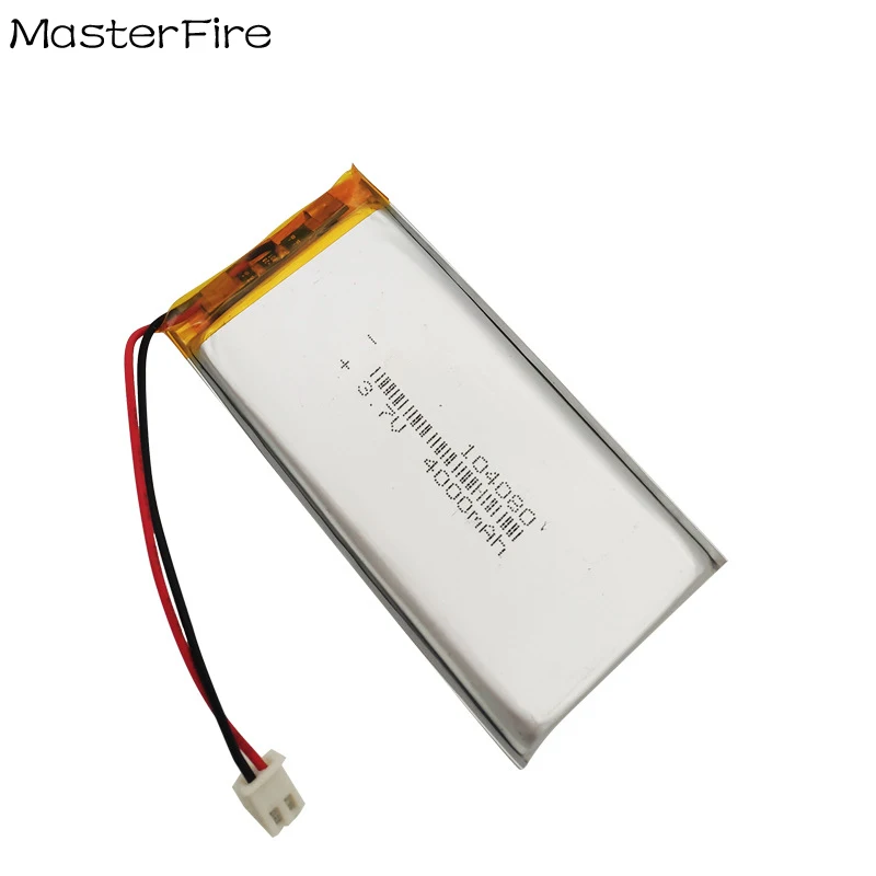 

104080 3.7V 4000mah Rechargeable Lithium Polymer Battery Cell for GPS Navigator Power Bank LED Light Fingerprint Lock Camera