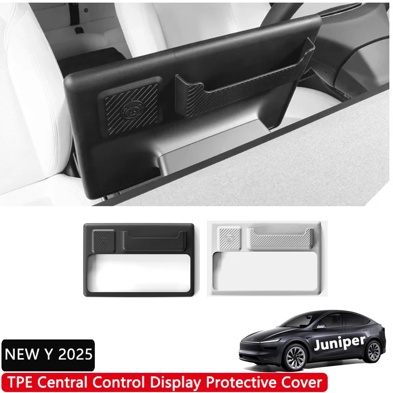 

For Tesla Model Y Juniper / Launch 2025 Central Control Display Protective Frame Edge Console Screen Silicone Wrap Cover Kit