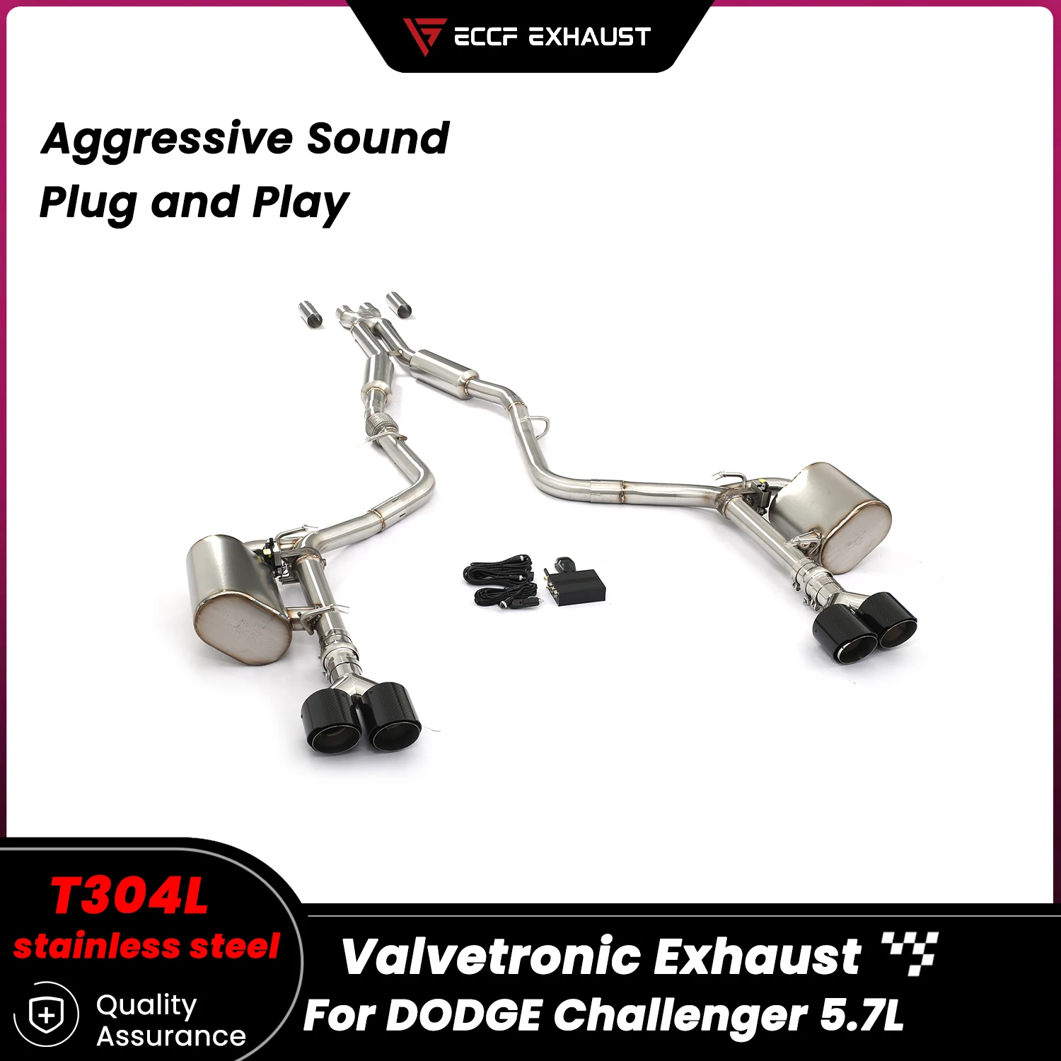 

Sporty Valvetronic Exhaust Catback Exhaust for DODGE Challenger 5.7L Aggressive Exhaust Sound Performance Upgrade