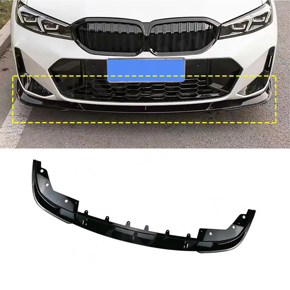 

ABS Front Bumper Spoiler Lip for Bmw G20 G28 M340i 2023+ Car Lower Guard Plate Splitter Chin Cover Front Bumper Lip Chin Spoiler