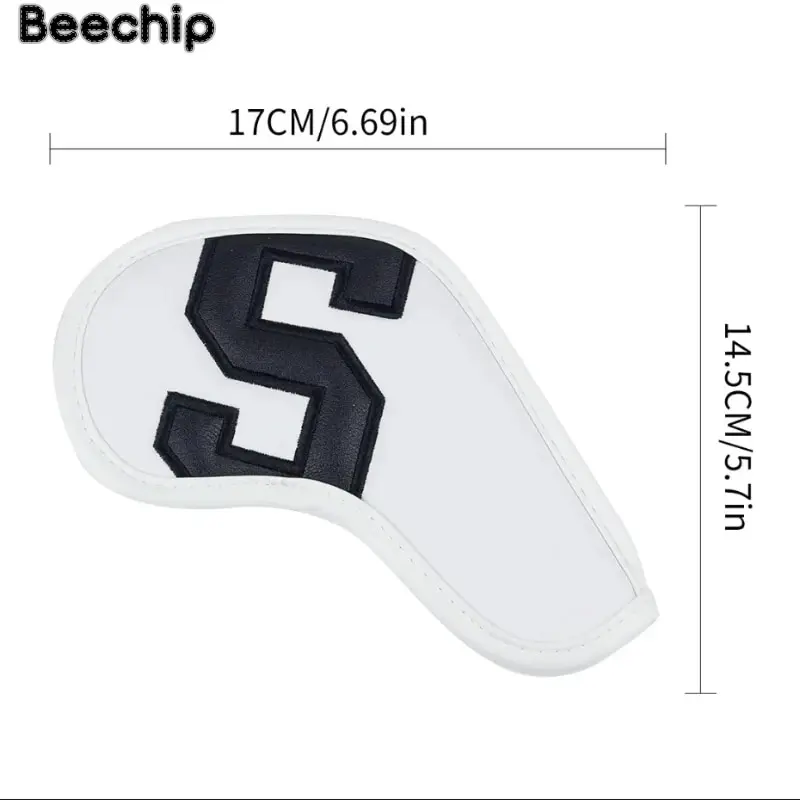 Hot Selling High-quality Golf Club Protective Head, Waterproof And Durable PU Iron Sleeve, Color And Digital Version