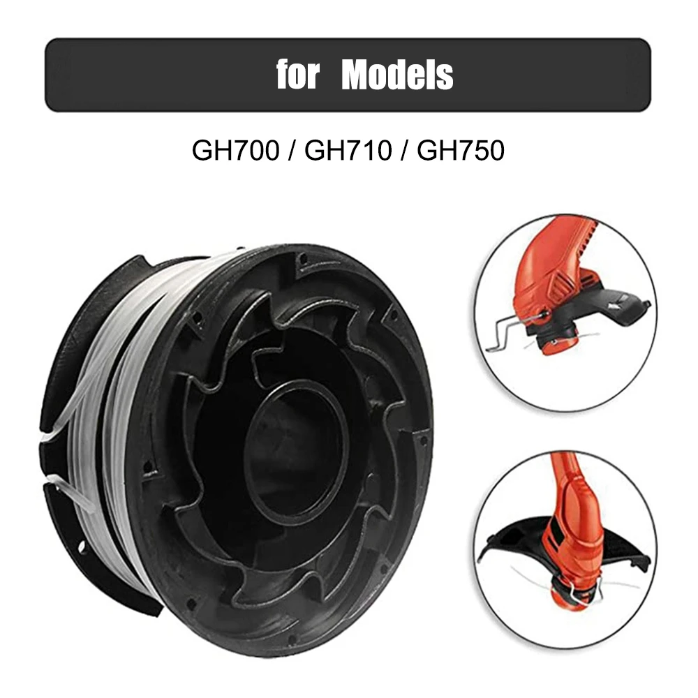 Carretes de repuesto para cortadora de hierba, paquete de 3 carretes de repuesto para DF-065, DEACKER, DF-065BKP, GH700, GH710, GH750