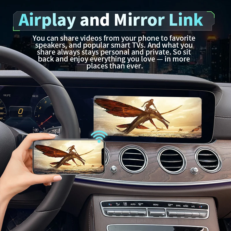 2024 Wireless CarPlay For Mercedes NTG6.0 Android Auto W118 A180 A200 A45 A63 GLA CLA W176 B200 B180 W117 W213 W206 W222 MBUX