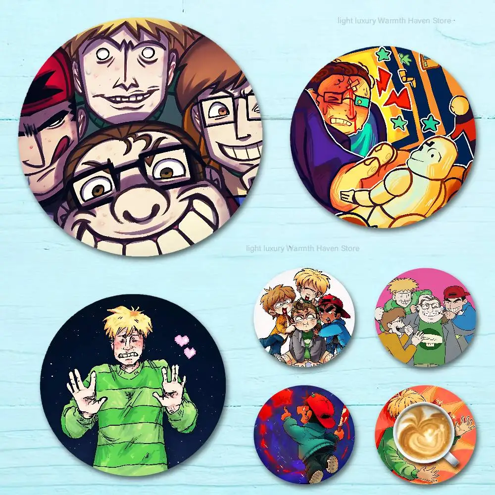 

The E-Eltingville C-Club Wooden Coasters 10cm Round Cosplay Fans Collect Friends Gifts