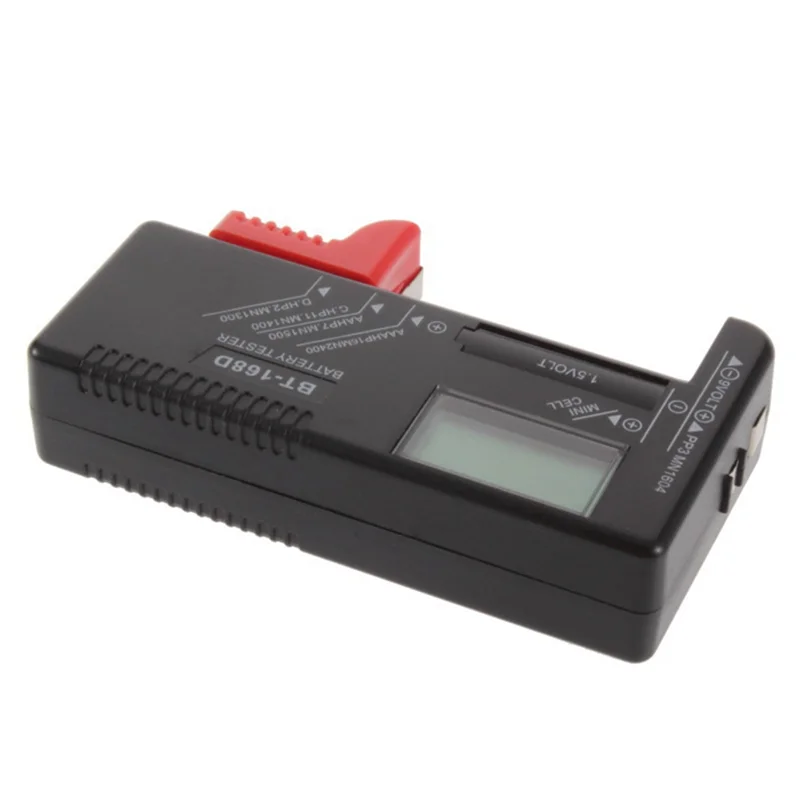 

B03C-1 Piece BT-168D Battery Tester Digital Battery Tester Battery Capacity Tester For AA/AAA/C/D/9V/1.5V Battery
