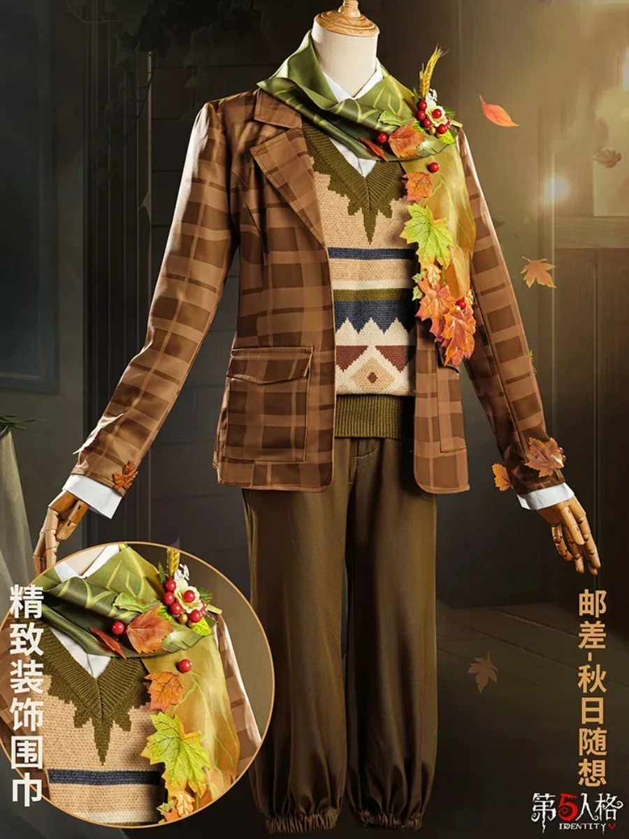 

COWOWO Identity V Victor Grantz Postman Light As Day Game Suit Handsome Uniform Cosplay Costume Halloween Party Outfit Men