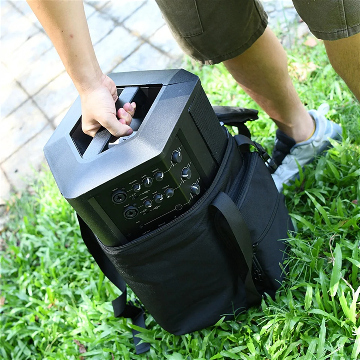 N33R_TXEsign Ransel Pembawa Perjalanan untuk Bose S1 Pro/Pro+, Casing Penutup Selip