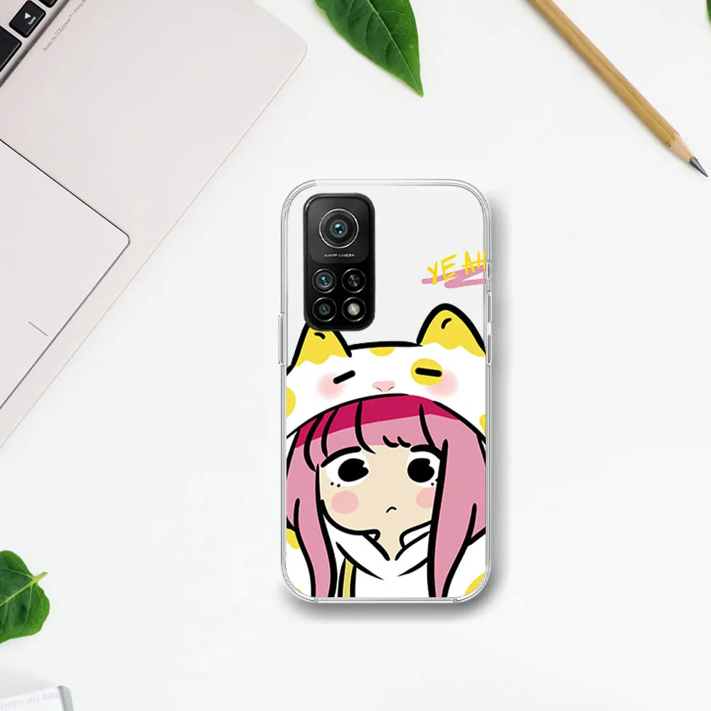 Cartoon Anime Loli Transparent Phone Case For Samsung S21 S22 S23 S24 PLUS ULTRA  A04 A14 A23 A31 A34 A35 5G Shell