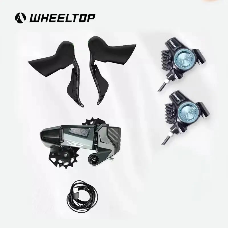 Wheeltop GEX Guache Groupset New Wireless Electronic Shifter 1x Drop Bar Hydraulic Bicycle with 7800 Calipers