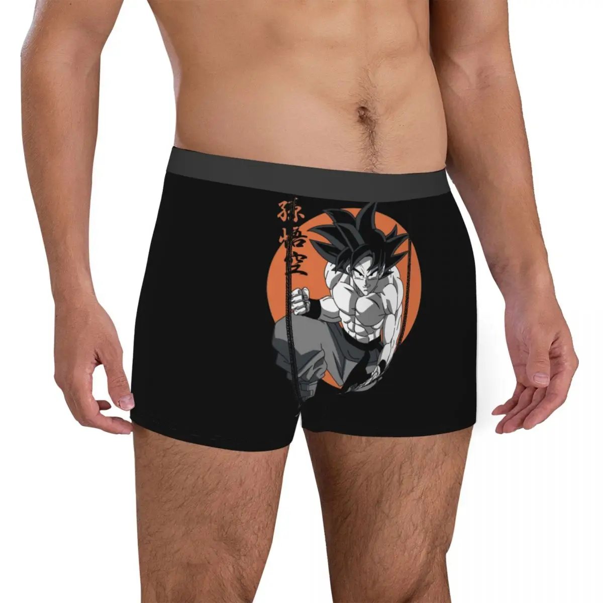 Calzoncillos Boxer DBZ Dragon Ball Goku de Anime para hombre, pantalones cortos, bragas, ropa interior transpirable, calzoncillos sexis de talla grande para hombre