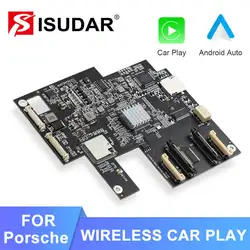 ISUDAR Carplay Module For Porsche/Panamera/Cayenne/Macan/Cayman/Boxster 911 PCM 3.0 Android Auto AI Box Multimedia 7 inch screen