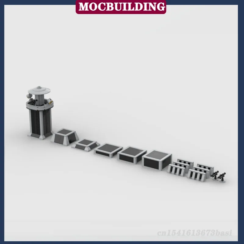 MOC Space Wars Modular Training House รุ่น Building Block Assembly ภายนอก Corridor System Collection Series ของเล่นของขวัญ