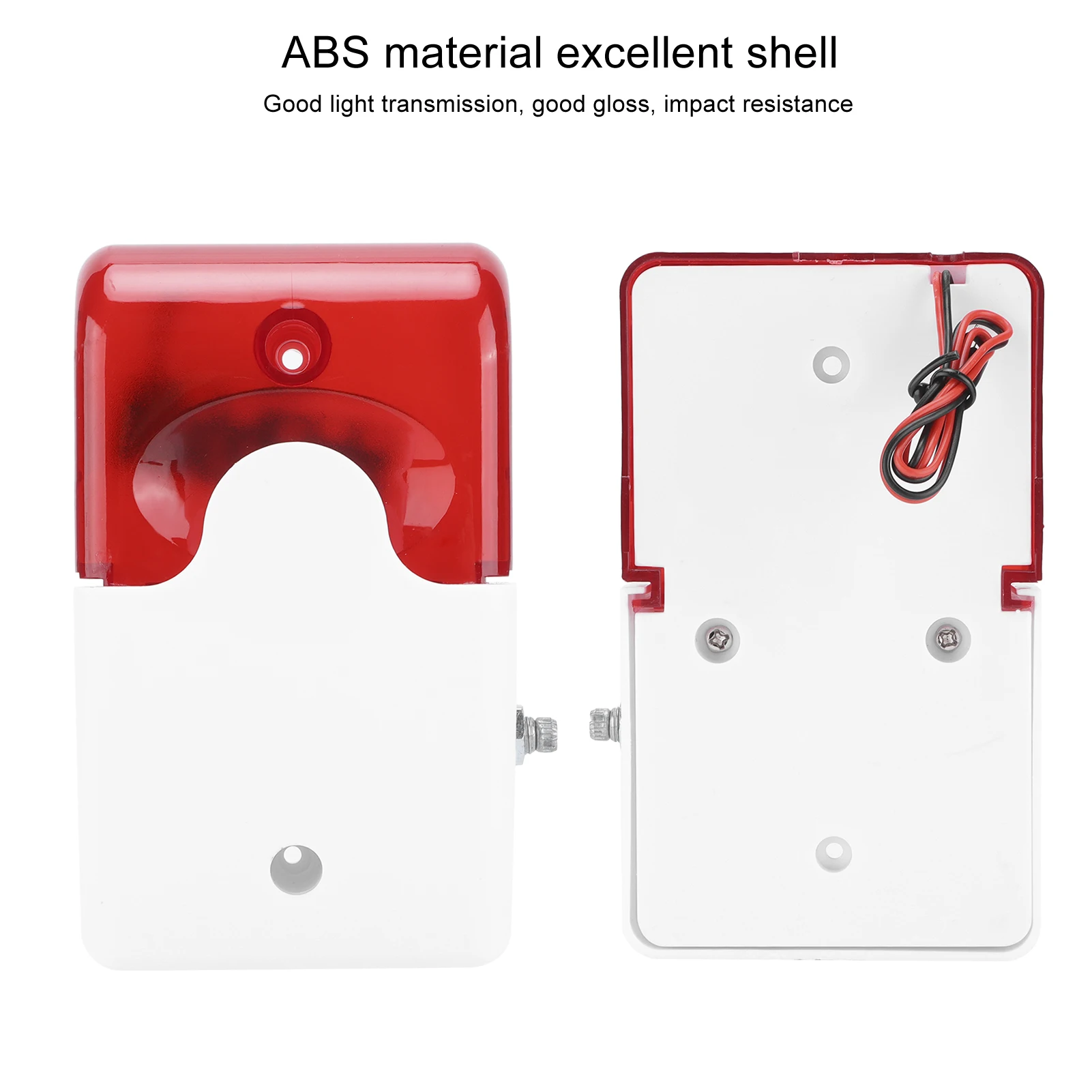 ضوء الصوت فلاش الطنان الصوت ضوء إنذار السلكية 12VDC حجم قابل للتعديل القرن لمباني المكاتب الفنادق