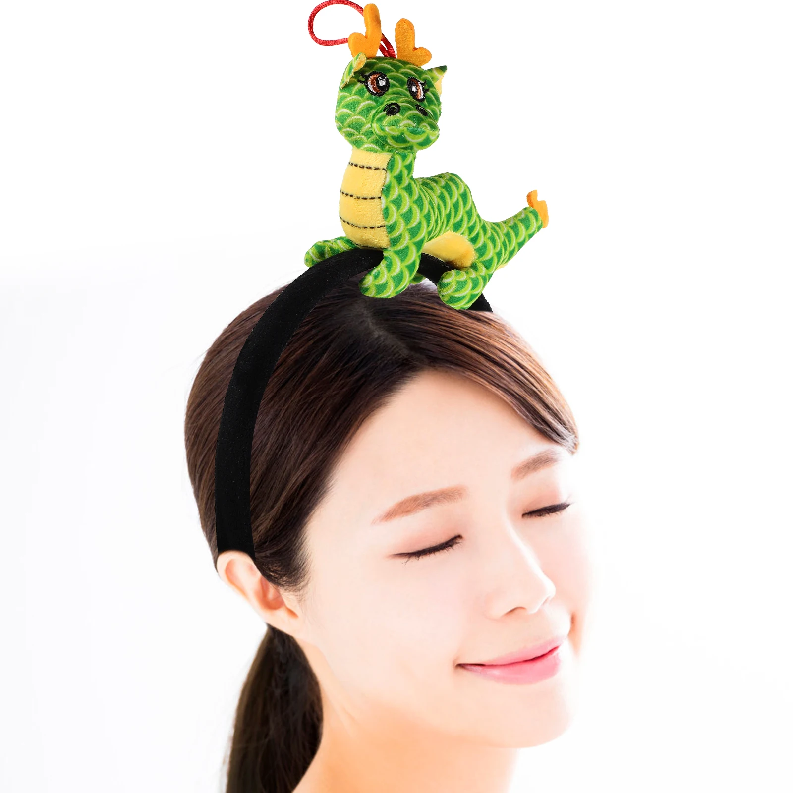 

Hairband Adorable Figurine Celebrate Dragon Year New Year Party Accessories Adults Headbands Practical Daily Use