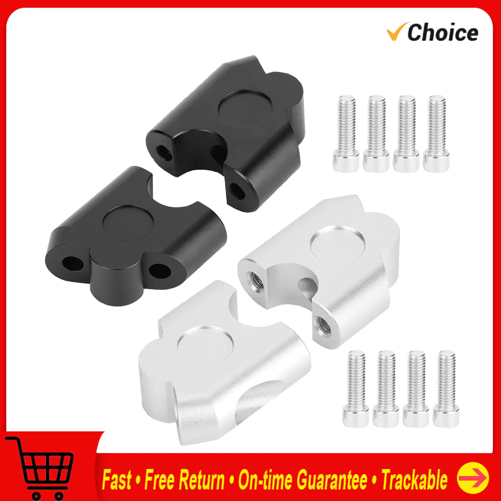 

22mm Universal Motorcycle Handle Riser Handlebar Clamp Back Move Mount Adapter Handlebar Riser Clamp Handlebar Riser Mount