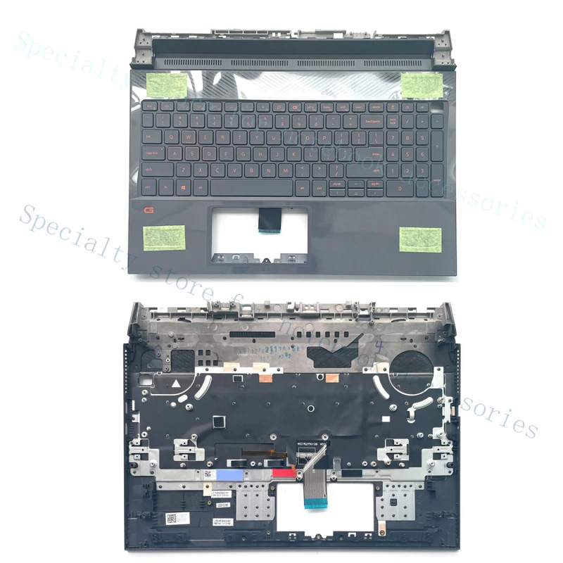A+  New For Dell G15 5520/5521/5525 Palmrest US/INT ENGLISH Keyboard 0v256h B6