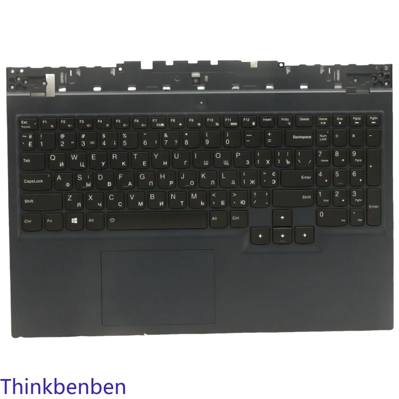UKR Ukrainian Blue Keyboard Upper Case Palmrest Shell Cover For Lenovo Legion 5 15 15ITH6H 5CB1D05084