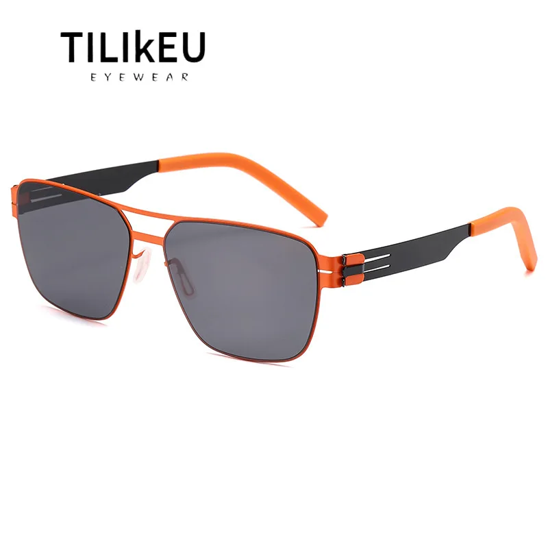 

Summer New German Screwless Designer Men's Pilot Vintage Retro Sunglasses Women's Outdoor Driving Polarized UV Sunglasses Gafas