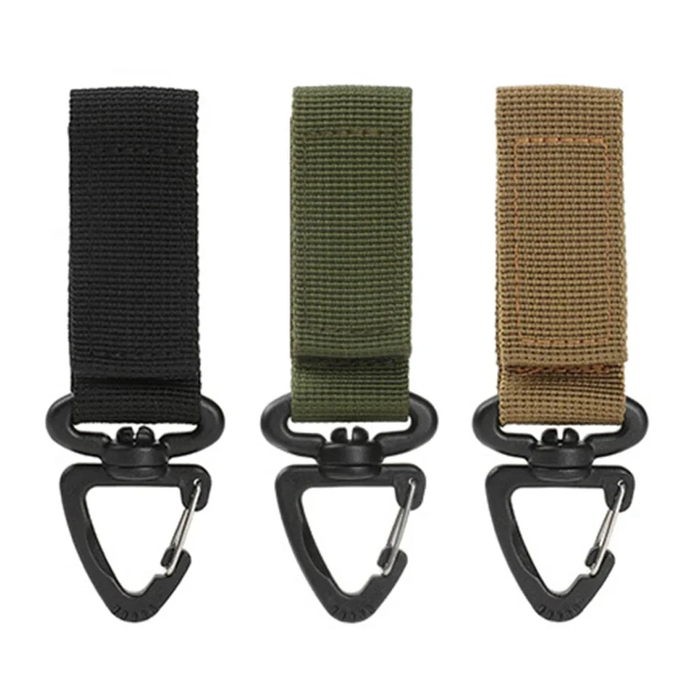 1-10 Stück Nylon-Hängehaken Karabiner Taktische Schnallen Gürtelclips Schlüsselanhänger Camping-Aufhängehaken Camping-Werkzeug – Detail 1