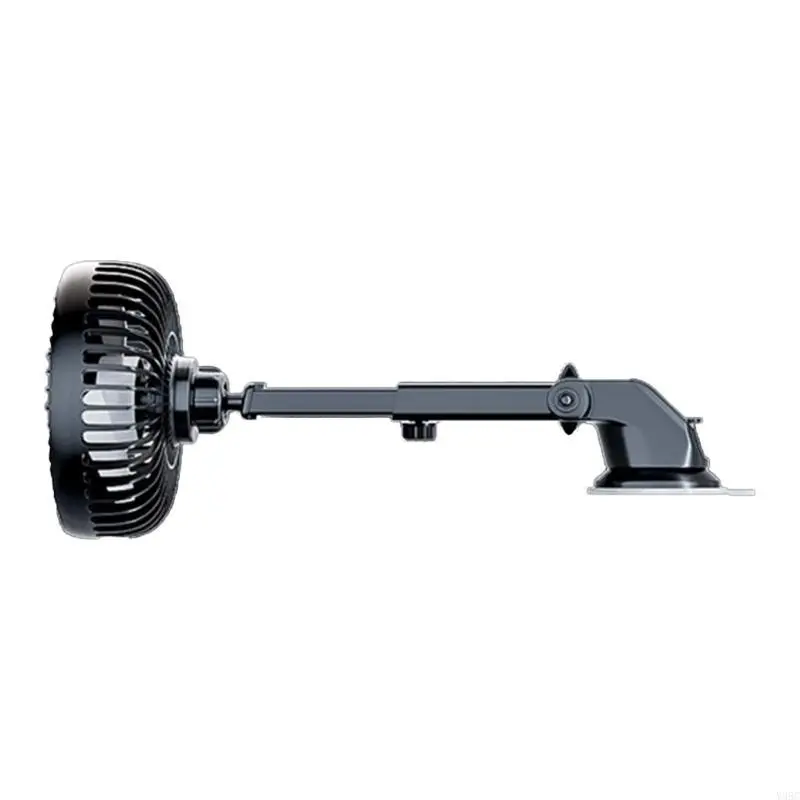 360 Degree Rotating Car Fan USB Power Dashboard Windscreen Mount Cooling Fan