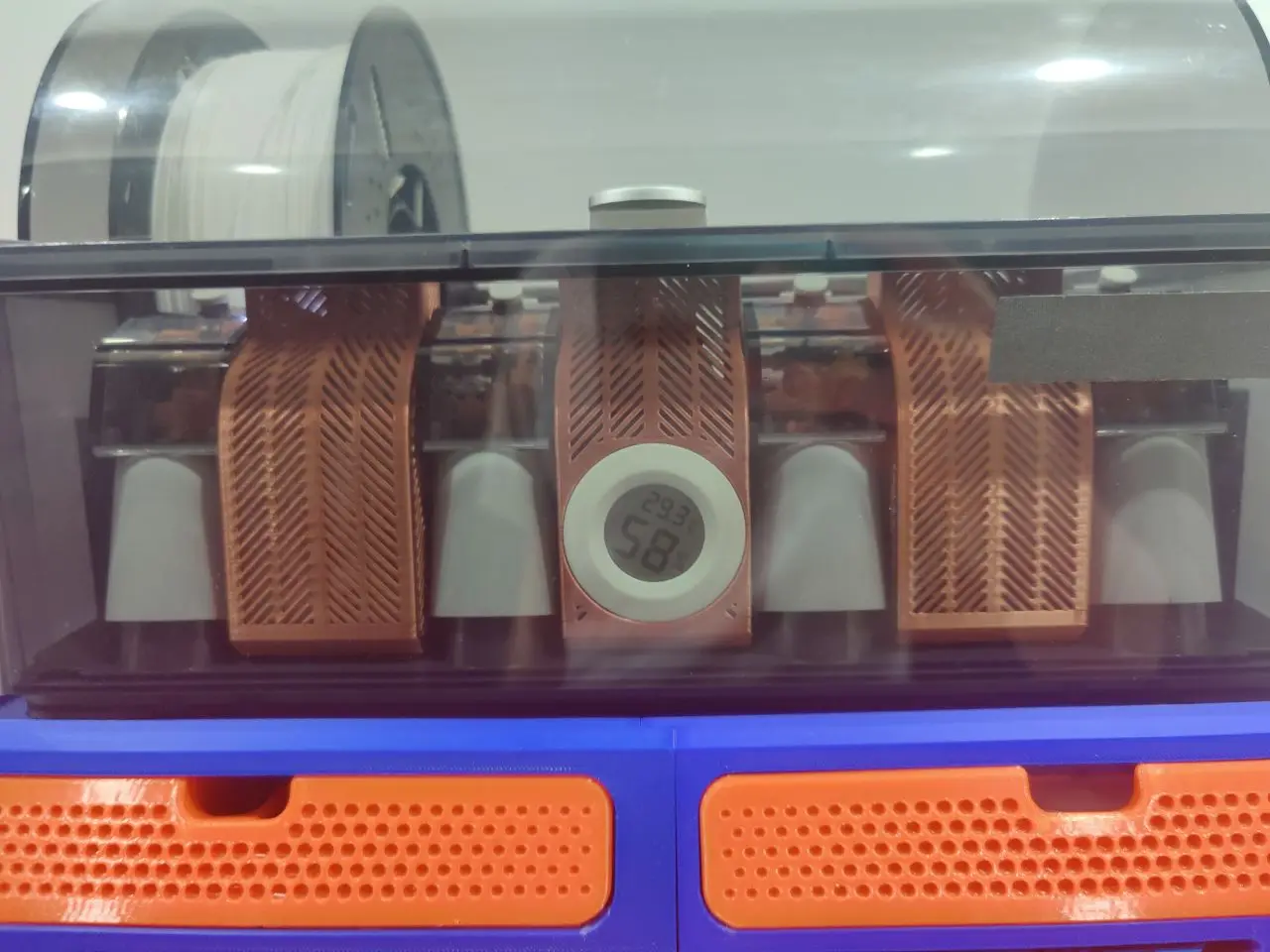 BIQU مقياس الرطوبة الرقمي الصغير مقياس الحرارة LCD درجة الحرارة مقياس الرطوبة رصد لمختبر بامبو X1 P1 AMS صندوق خيوط ثلاثية الأبعاد