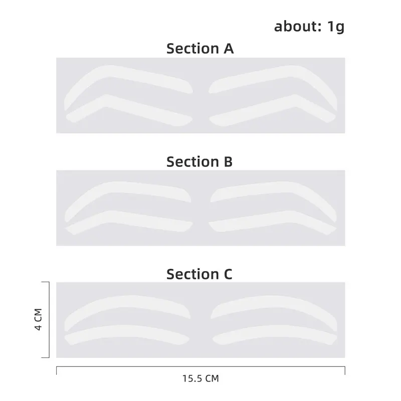 10 vellen wegwerp wenkbrauw ontwerp stencil wenkbrauw tint airbrush extra sticker wenkbrauw vormgeven sjabloon make-up tools