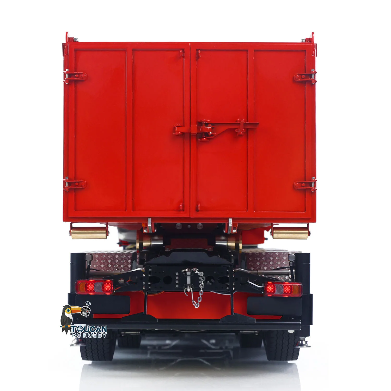 Metal Hydraulic RC Tipper Car 1:14 10x10 Remote Control Full Dump Crane Trucks Sound Light Car Machine Vehicle Model THZH1828