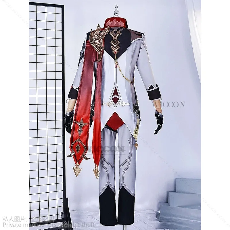 لعبة Genshin Impact Cosplay Tartaglia Ajax أزياء ممتازة أحذية شعر مستعار للهالوين وعيد الميلاد مجموعة ملابس الرجال لعب الأدوار كوسا؛ 2 ك